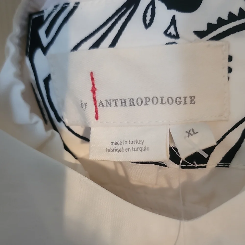 Anthropologie Monochrome Floral Dress - Picture 2 of 11